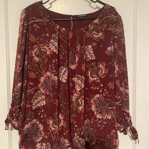 roz&ALI Blouses, Maroon, Size womans LG